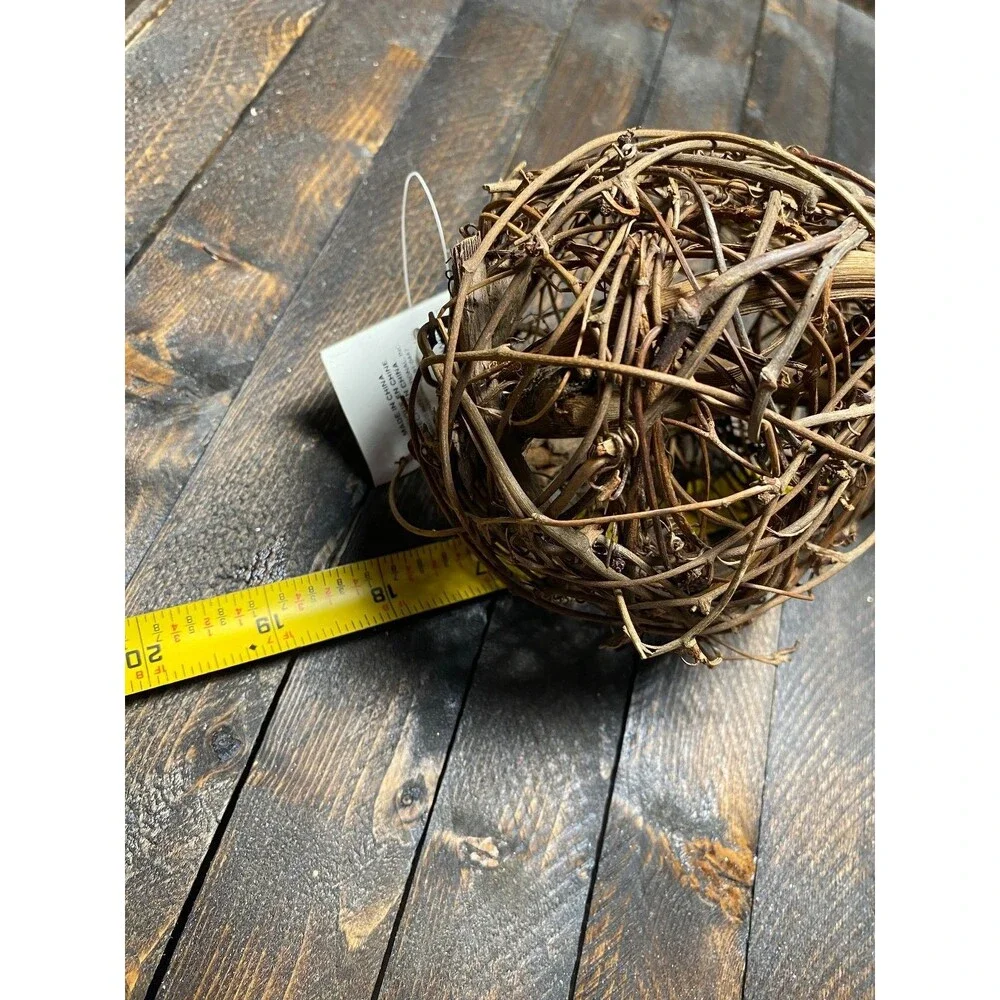 Garden Isle Decorative Twig Sphere Wand Natural Rustic Home Decor